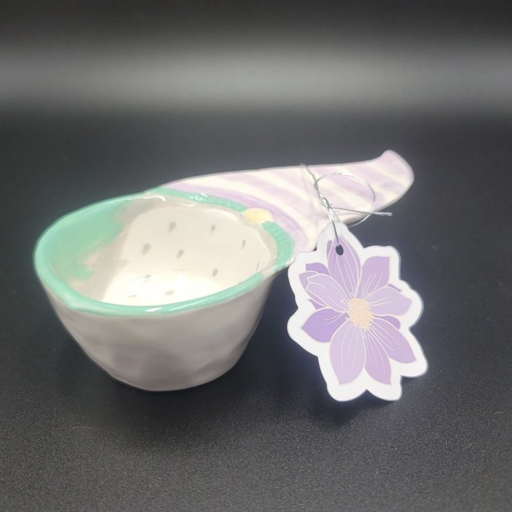 Spring Gnome Ramekin Pastel Painted Easter Ceramic Kitchen Dish